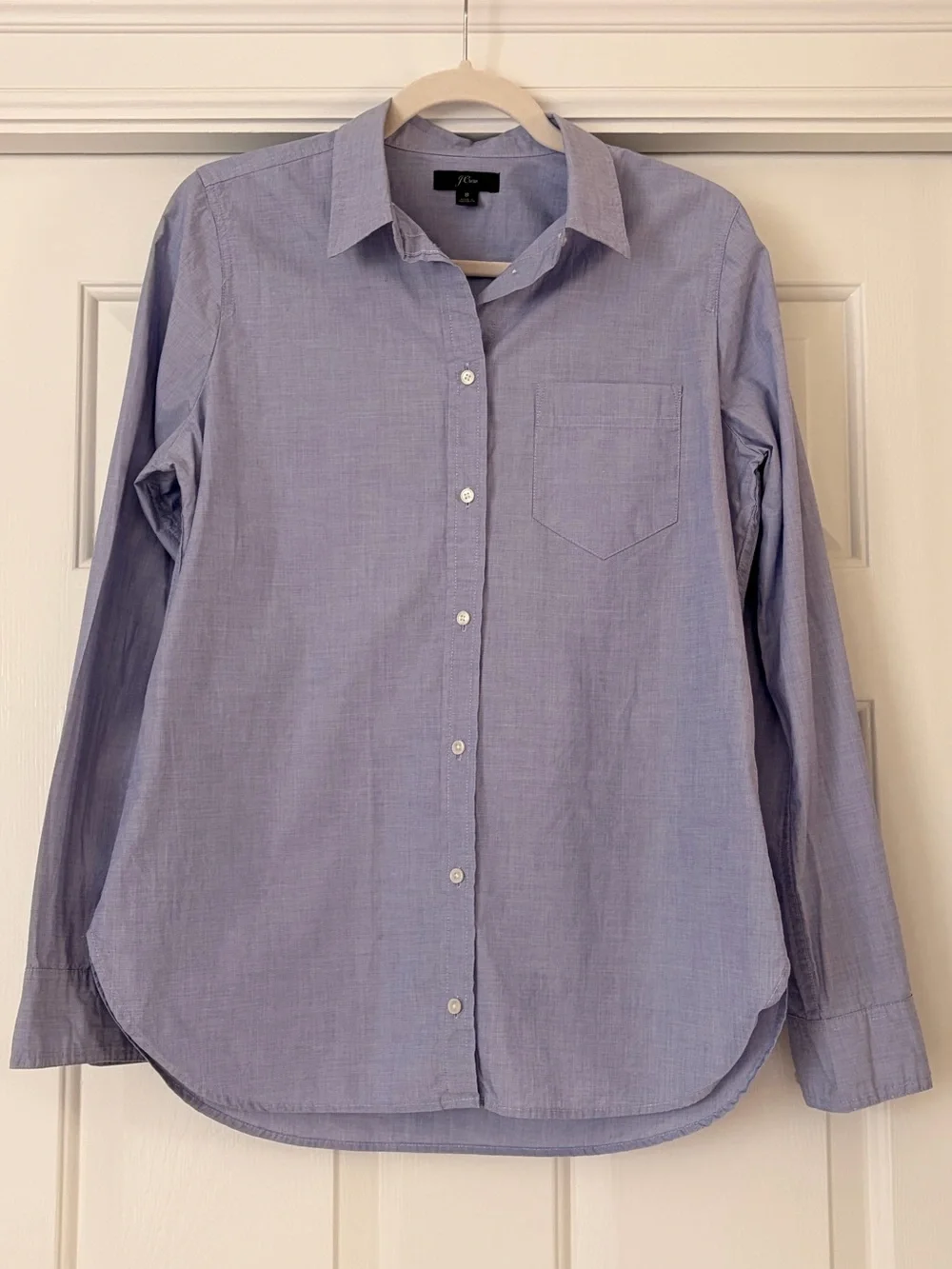 J Crew Classic fit shirt in end-on-end cotton, size 8, color Peri